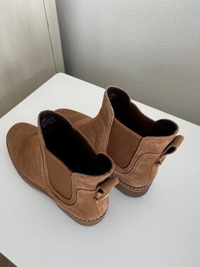 Cole Haan Tan Suede Chelsea Ankle Boots